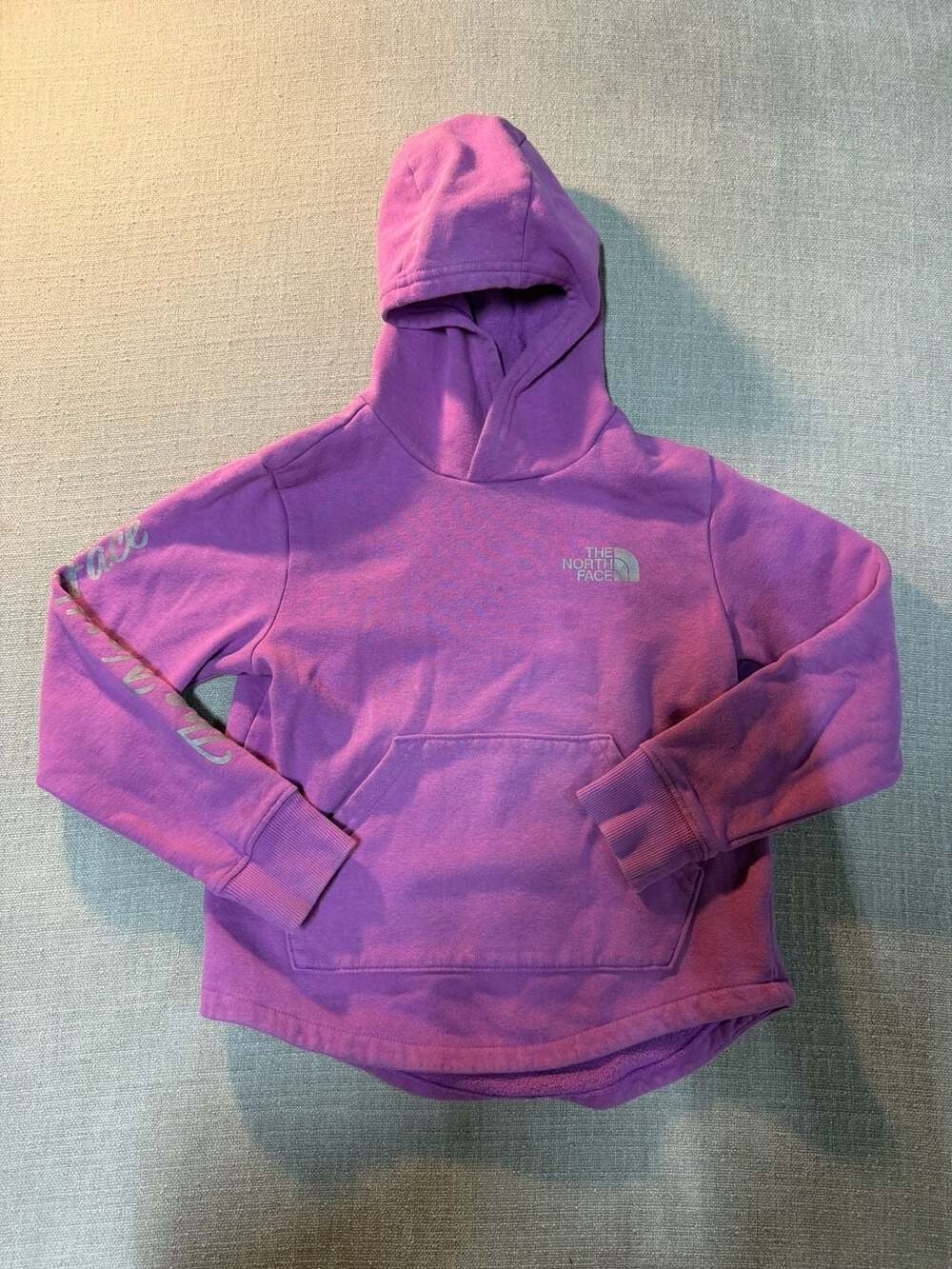 The North Face Purple Camp Fleece Pullover Hoodie Girls